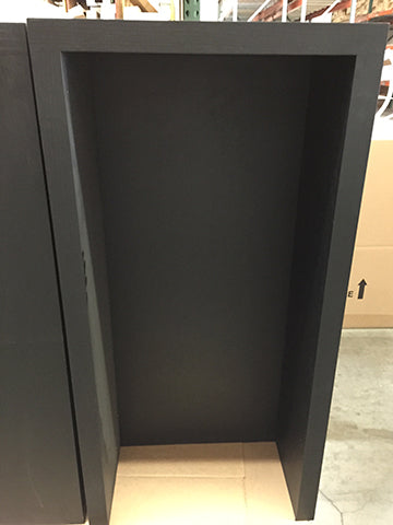 48"Hx24"Wx24"L Table  Black (pack of 1)