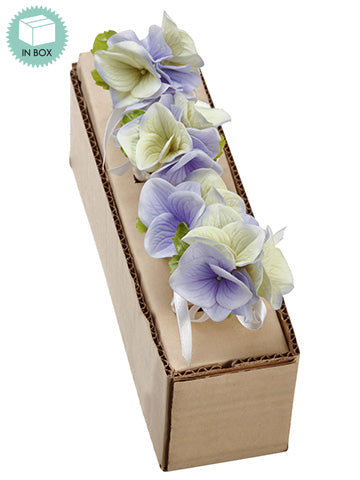 3.5" Hydrangea Napkin Ring  Creasm Lavender (pack of 4)