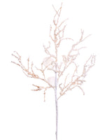 21"Twig Spray with Shell  Beige (pack of 24)