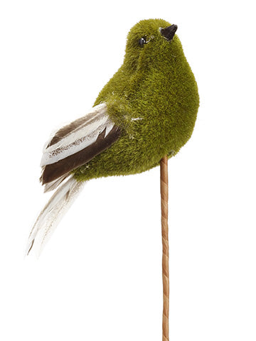 17" Moss Bird Spray  Green Gray (pack of 12)