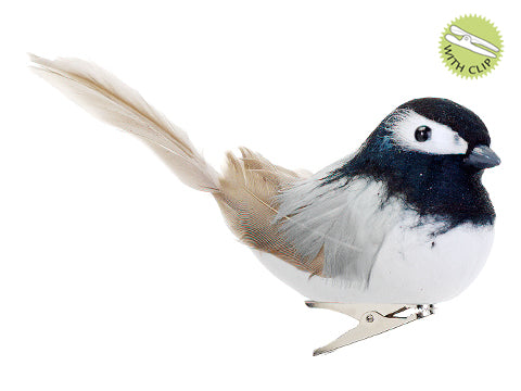 5.5" Chickdaee with Clip  Blue Brown (pack of 12)