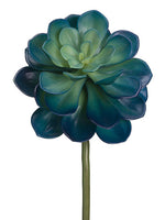 14"Hx6"D Echeveria Spray  Navy Blue (pack of 12)