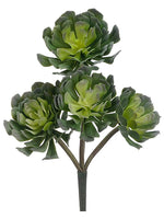 12.5" Echeveria Spray x4  Green (pack of 12)