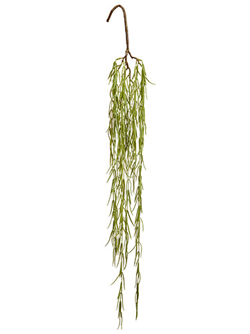 33.5" Soft PE Stick Cactus Hanging Spray Green (pack of 12)