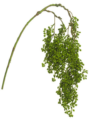 31" Soft Plastic String of Pearls Hanging Spray Green (pack of 12)