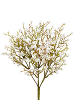 13" Baby's Breath Bush x6  White (pack of 24)