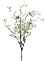 28" Mini Blossom Bush  White (pack of 6)