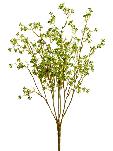 21" Plastic Berry Bush  Green (pack of 12)