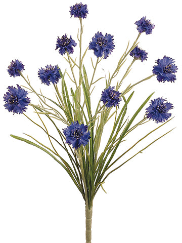 22" Cornflower Bush with 12 Flowers Blue Royal (pack of 12)