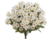 17" Daisy Bush x24  White (pack of 12)