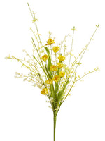 22" Daisy/Berry Bush  Yellow Cream (pack of 12)