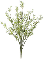 21" Mini Flower Bush x7  Cream White (pack of 12)