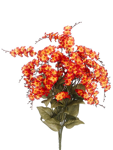 28" Wild Freesia Bush x8  Flame Orange (pack of 12)