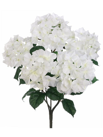 21" Hydrangea Bush x5  Cream (pack of 12)