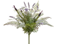 20" Lavender/Eucalyptus/Fern Bouquet Lavender Green (pack of 6)