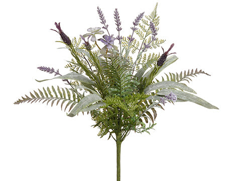 20" Lavender/Eucalyptus/Fern Bouquet Lavender Green (pack of 6)