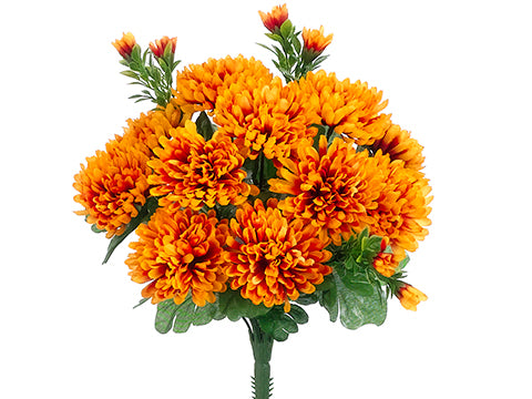 12" Mum Bush x14  Rust (pack of 12)