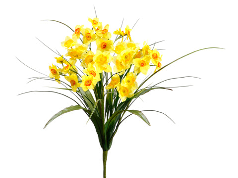 20.5" Narcissur Bush  Yellow Yellow (pack of 12)
