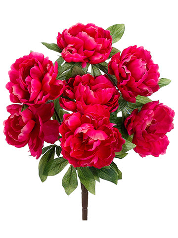 19" Peony Bush x7  Fuchsia Lavender (pack of 6)