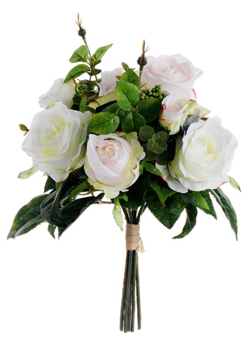 12" Rose Bouquet  Blush Cream (pack of 12)