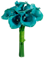 11" Calla Lily Bouquet  Aqua (pack of 6)