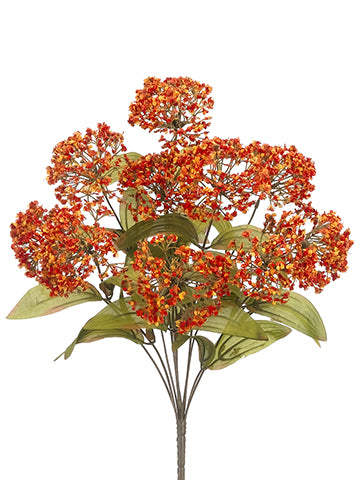18" Ball Queen Anne's Lace Bush x10 Orange Flame (pack of 12)