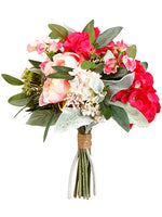 14" Hydrangea/Lilac/Peony Bouquet Beauty Pink (pack of 6)