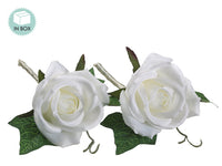 5" Rose Boutonniere (2 ea/box)  Cream (pack of 24)