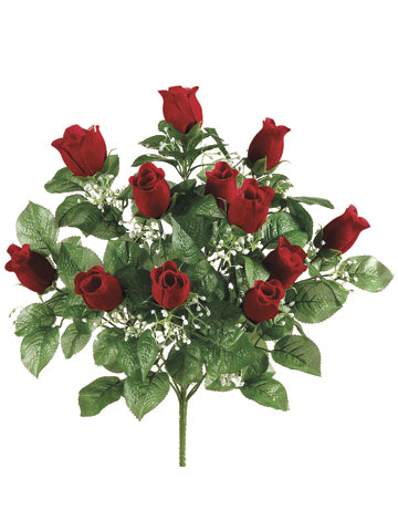20" Rose Bud Bush x12  Red (pack of 12)