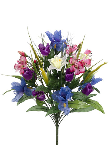 26" Iris/Tulip/Daffodil Mixed Bush x20 Mixed (pack of 6)