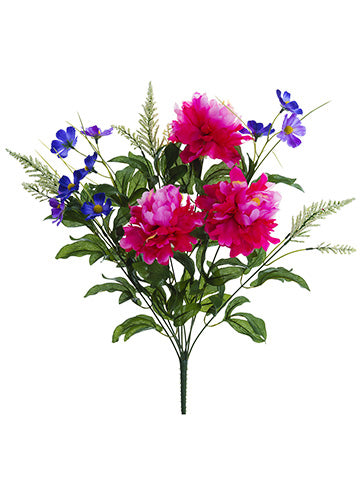 22" Peony/Daisy Bush x9  Beauty Purple (pack of 12)