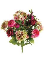 19" Rose/Hydrangea Bush  Pink Beauty (pack of 6)