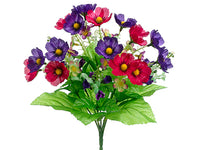 13" Anemone/Pansy Bush x7  Mixed (pack of 24)