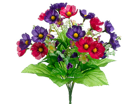 13" Anemone/Pansy Bush x7  Mixed (pack of 24)