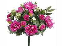 17" Mum/Rose/Carnation Bush x27 Lavender Purple (pack of 6)