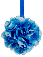 4" Hydrangea Kissing Ball  Blue (pack of 12)