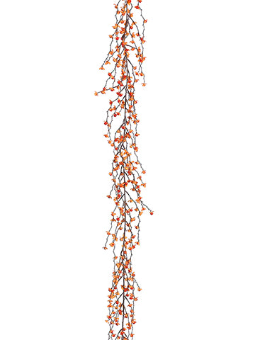 6' Plastic Bittersweet Garland Orange (pack of 6)