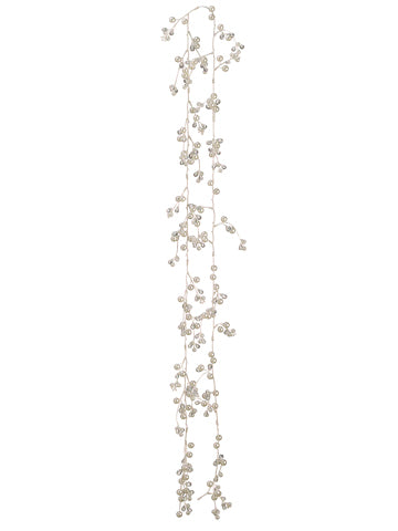 6' Faux Crystal/Pearl Garland  Clear Pearl (pack of 6)