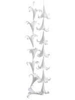65" Trumpet Lily Garland  White (pack of 6)