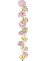 69" Peony Garland  White Pink (pack of 6)