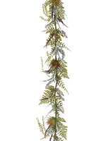 5' Lavender/Succulent/Fern Garland Lavender Purple (pack of 2)