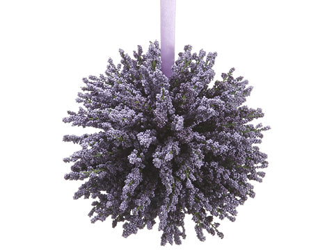 8" Lavender Kissing Ball  Two Tone Lavender (pack of 6)