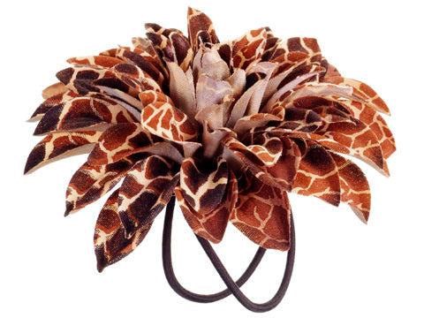 4" Snake Skin Print Dahlia Napkin Ring Two Tone Burnt (pack of 24)