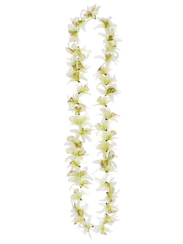 23" Dendrobium Orchid Necklace Cream (pack of 24)