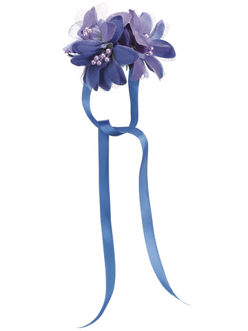 4" Freesia/Phalaenopsis Orchid Wrist Corsage Purple (pack of 12)