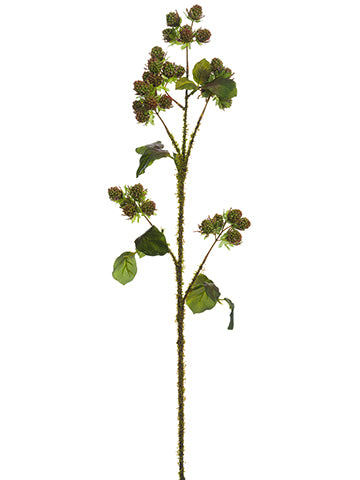 30.5" Blackberry Spray  Moss Yellow (pack of 12)