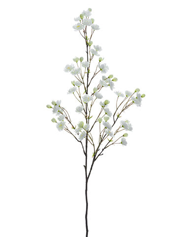 52" Cherry Blossom Spray  White (pack of 6)