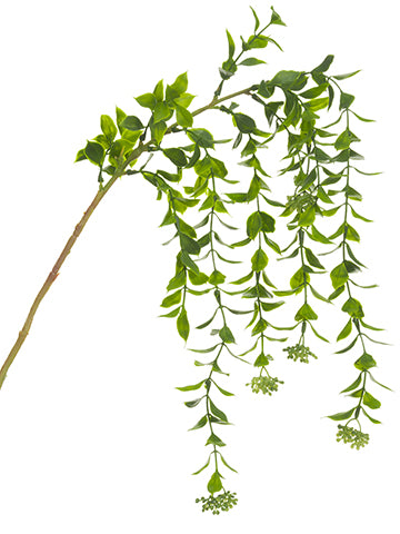 28" Huckleberry With Berry Hanging Spray Green (pack of 12)