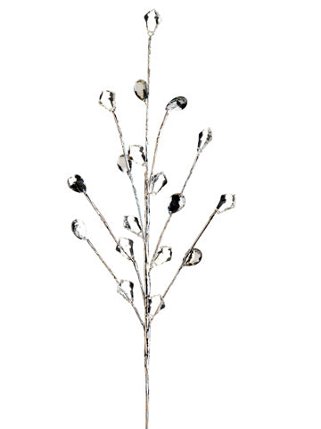 18" Faux Crystal Spray  Clear (pack of 24)