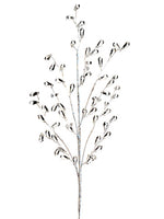 18" Weeping Faux Crystal Spray Clear (pack of 24)